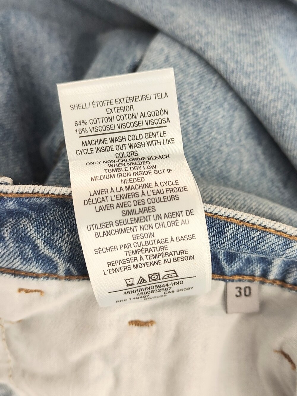 NEW! Joe's Jeans Low Rise Wide Leg Jeans Size 30 Relaxed Fit Hanoi Denim Pants - Picture 11 of 12